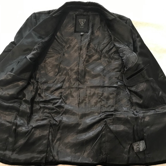 Guess Men’s Velvet Blazer - Picture 4 of 9